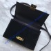Medium Bellechasse Bag in Black Leather and Suede