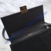 Medium Bellechasse Bag in Black Leather and Suede