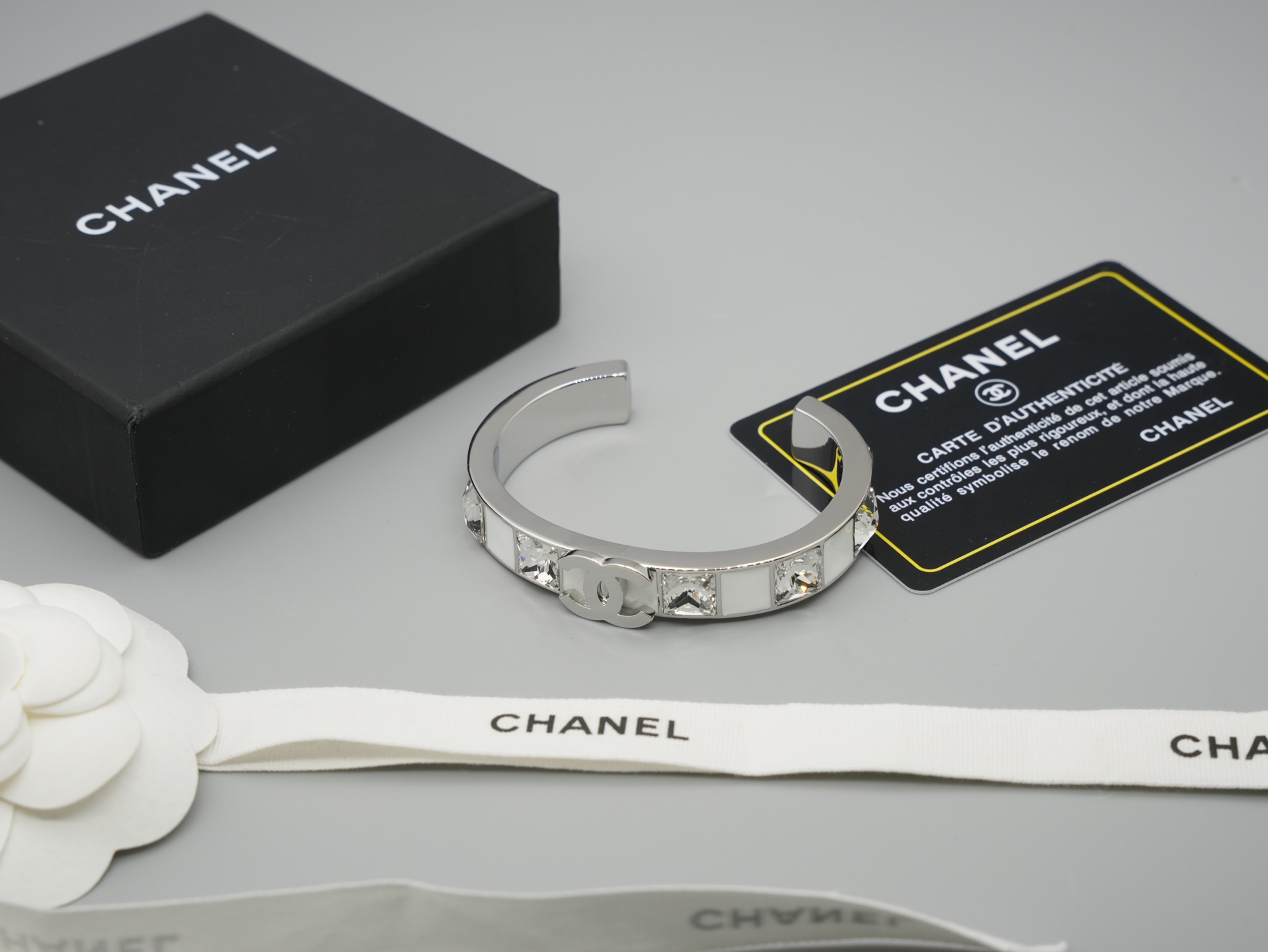 Chanel-Iconic-Interlocking-CC-Logo-Open-Cuff-Bracelets