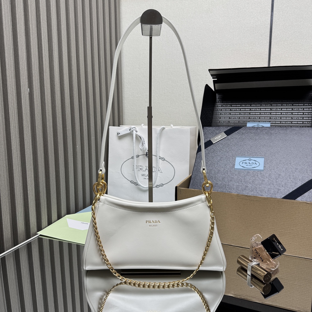 Prada-Small-Tumulte-Nappa-Leather-Shoulder-Bag-White-1BC261-28x14x6CM