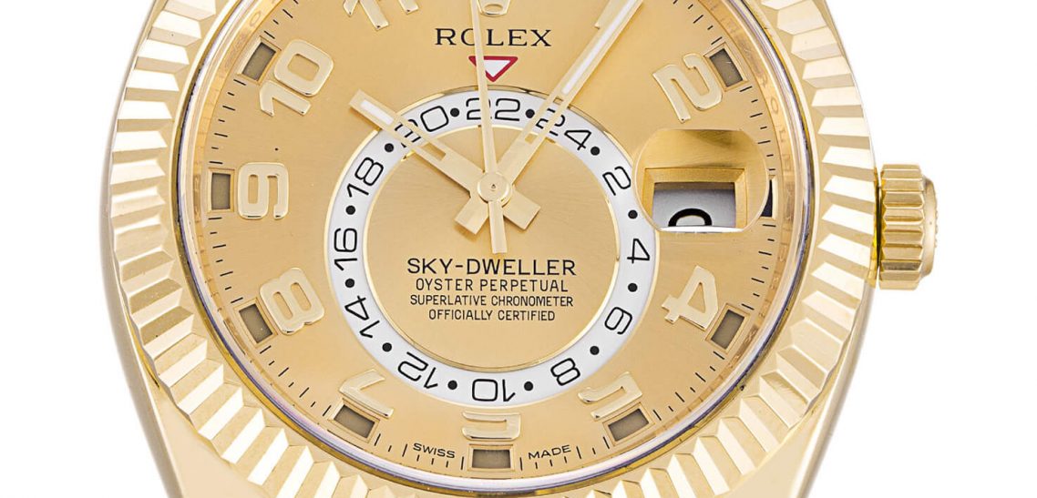 Rolex Replica Champagne Sky-Dweller 326938 42mm