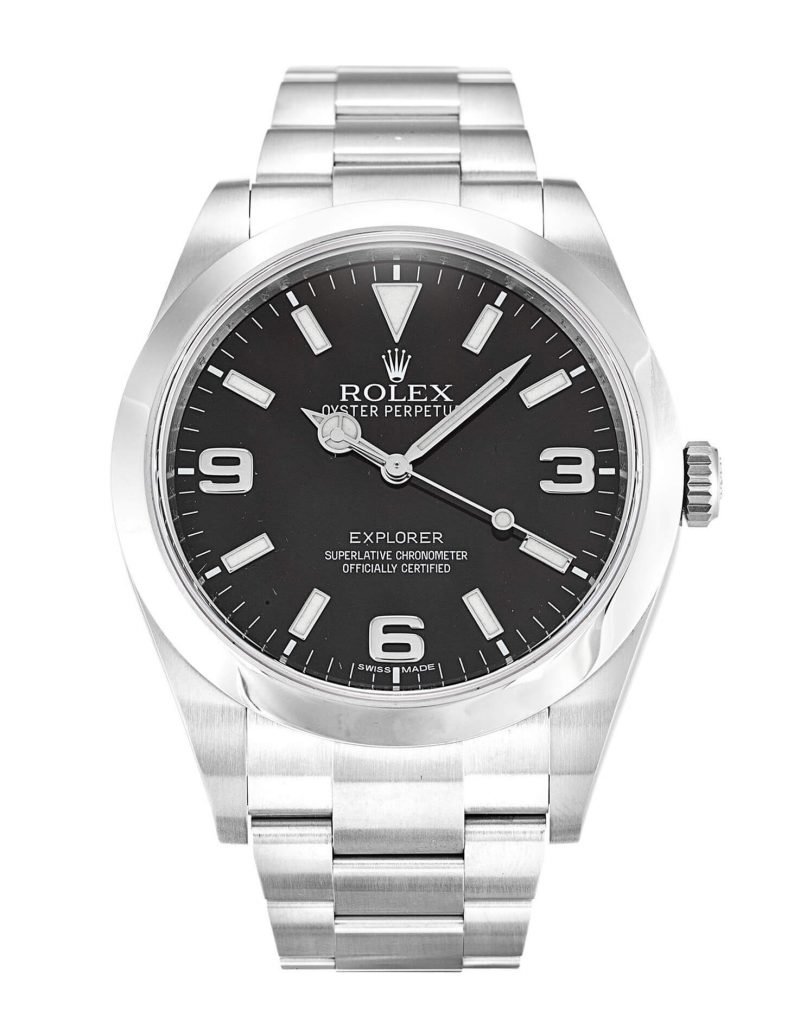 Fake Rolex Explorer 214270 39mm Black Dial