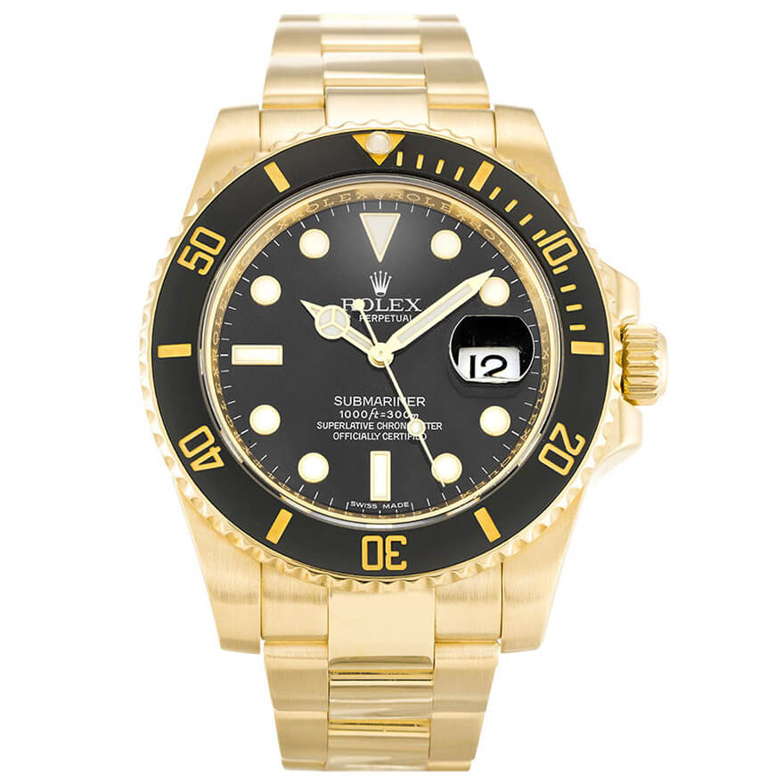 Replica Rolex Submariner 116618LN 40mm Black Dial